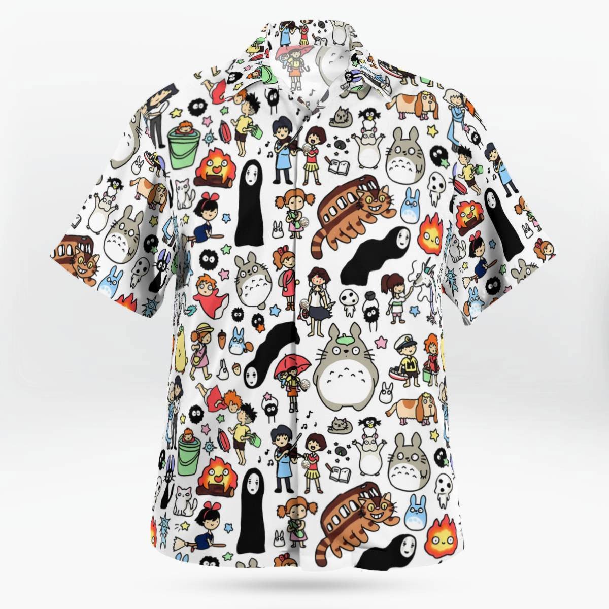 Anime Studio Ghibli All Characters Hawaiian Shirt 4 Anime Studio Ghibli All Characters Hawaiian Shirt