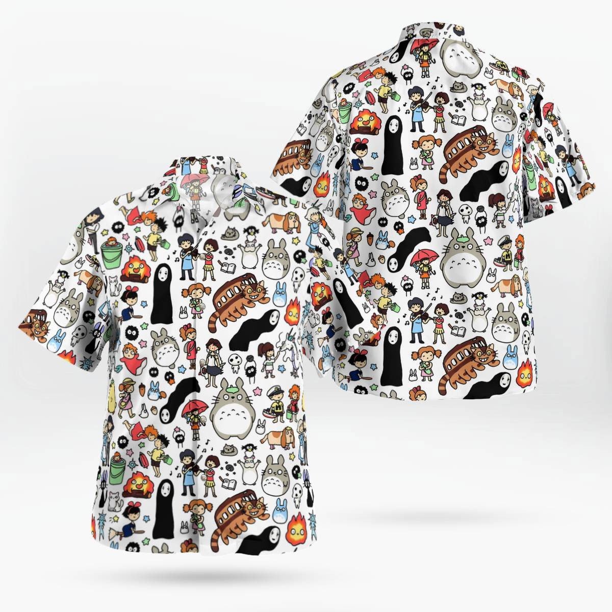 Anime Studio Ghibli All Characters Hawaiian Shirt 5 Anime Studio Ghibli All Characters Hawaiian Shirt