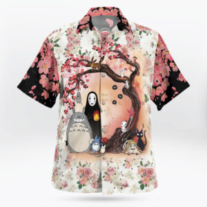 Anime Studio Ghibli Sakura Pink Hawaiian Shirt