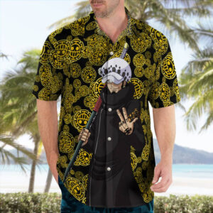 Law Heart Pirates Logo Hawaiian Shirt