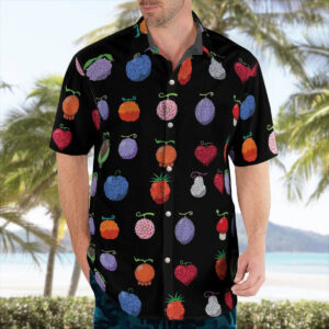 One Piece Devil Fruits Button up Hawaiian Shirts