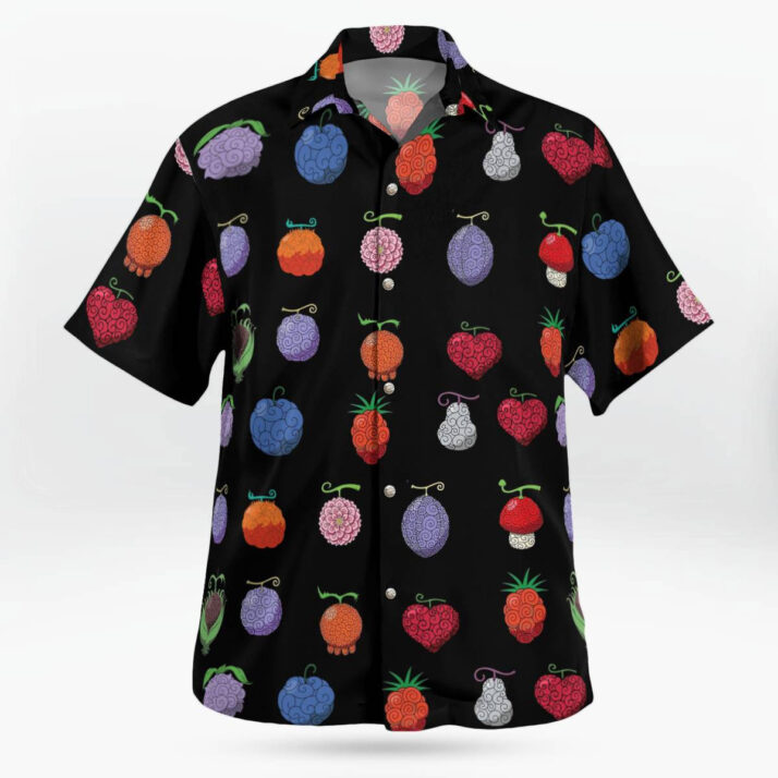 One Piece Devil Fruits Button up Hawaiian Shirts
