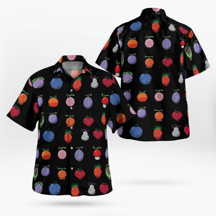 One Piece Devil Fruits Button up Hawaiian Shirts