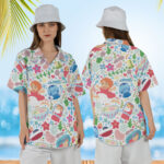 Studio Ghibli Ponyo Pattern Hawaiian Shirt