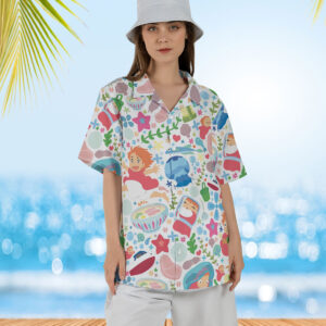 Studio Ghibli Ponyo Pattern Hawaiian Shirt
