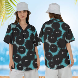 Women's Studio Ghibli Soot Sprites Hawaiian Shirt