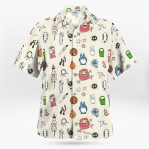 studio ghibli main characters hawaiian shirts
