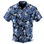 Anime Strawhats Jolly Roger Button Up Shirt