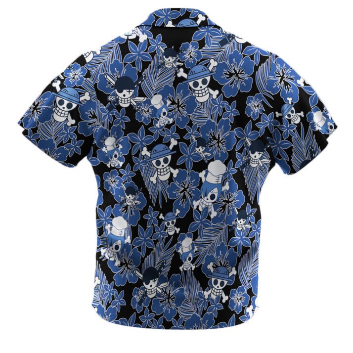Anime Strawhats Jolly Roger Button Up Shirt