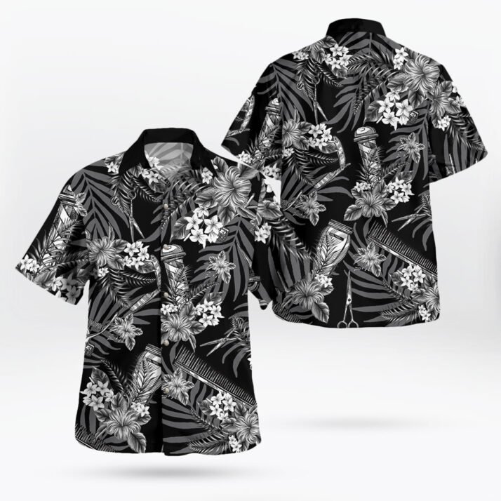 Barber Black Version Hawaiian Shirt