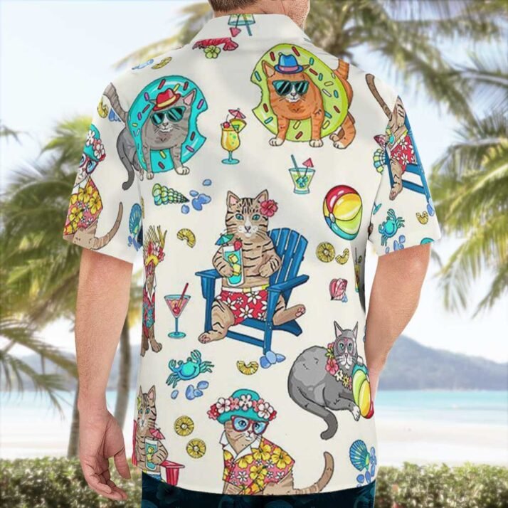 Beach Cats Hawaiian Tropical Shirt