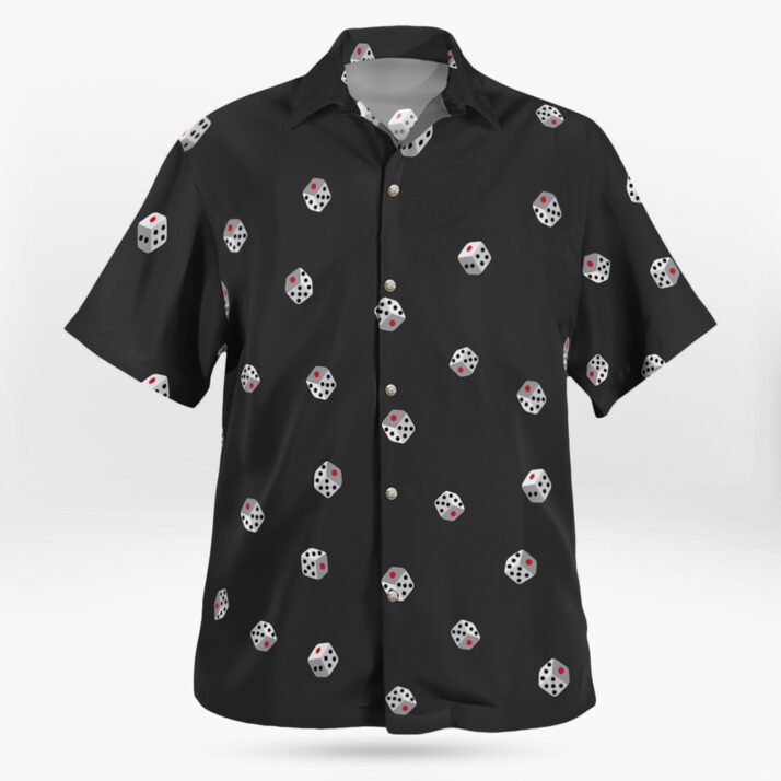 Black White Dice Hawaiian Shirt