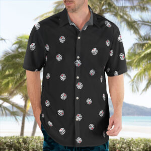 Black White Dice Hawaiian Shirt