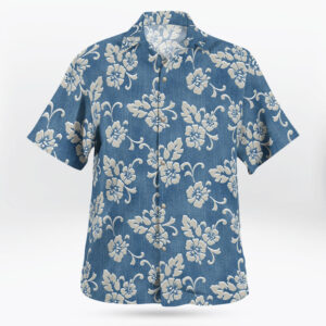 Amazing Hibiscus Blue Hawaiian Shirt