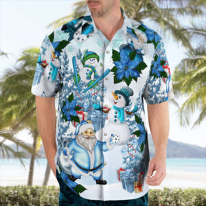 Christmas Snowman Unisex Hawaiian Shirt