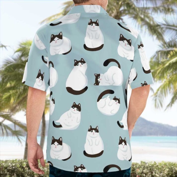 Cute Cat Pattern Hawaiian shirts