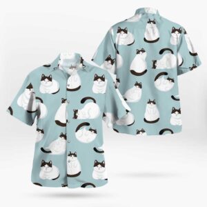 Cute Cat Pattern Hawaiian shirts