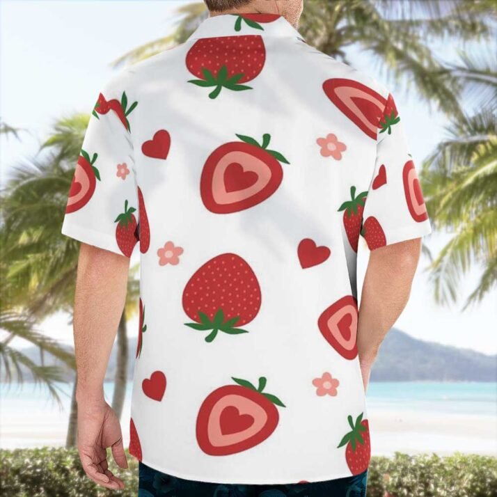 Cute Strawberry Pattern Hawaiian Tropical shirts