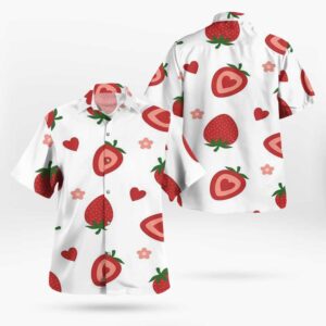 Cute Strawberry Pattern Hawaiian Tropical shirts