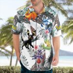 Eevee Pokemon Hawaiian Shirt