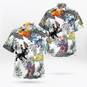 Eevee Pokemon Hawaiian Shirt