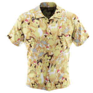 Electric Type Pokemon Hawaiian Shirt Men Women