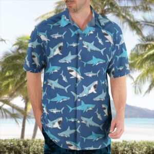 Family Shark Pattern Hawaiian Clothing