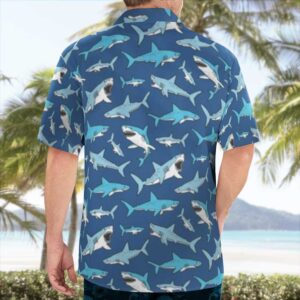 Family Shark Pattern Hawaiian Clothing
