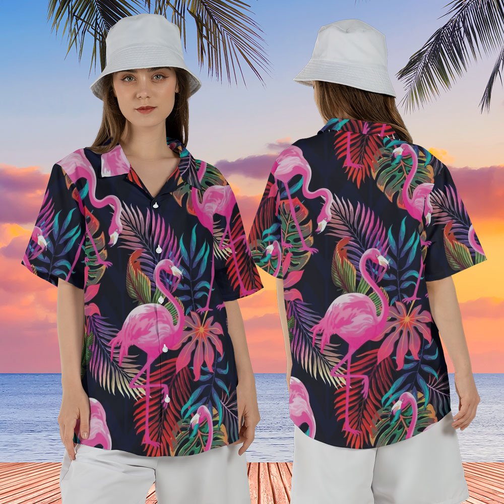 Pink Flamingo Pattern Aloha Hawaiian Shirt 5 Pink Flamingo Pattern Aloha Hawaiian Shirt