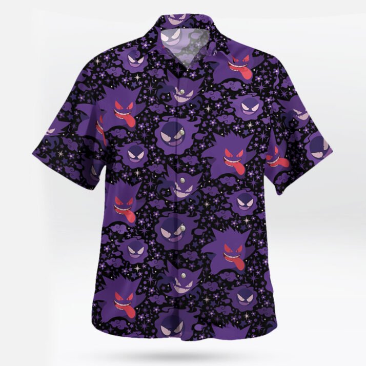 Gengar Pokemon Hawaiian Shirt