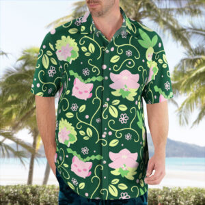 Grass type Pokemon Hawaiian Shirt