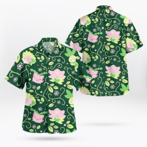 Grass type Pokemon Hawaiian Shirt