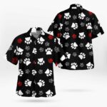Hawaiian Shirt With Cat Paws