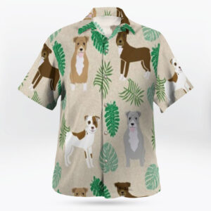 Leaf And Dog Button Up Shirt