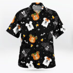Mickey Halloween Pumpkin Aloha Shirt