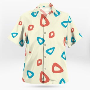 Togepi Pattern Button Up Hawaiian Shirt