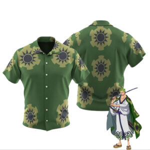 Roronoa Zoro Wano arc Button Up Shirt