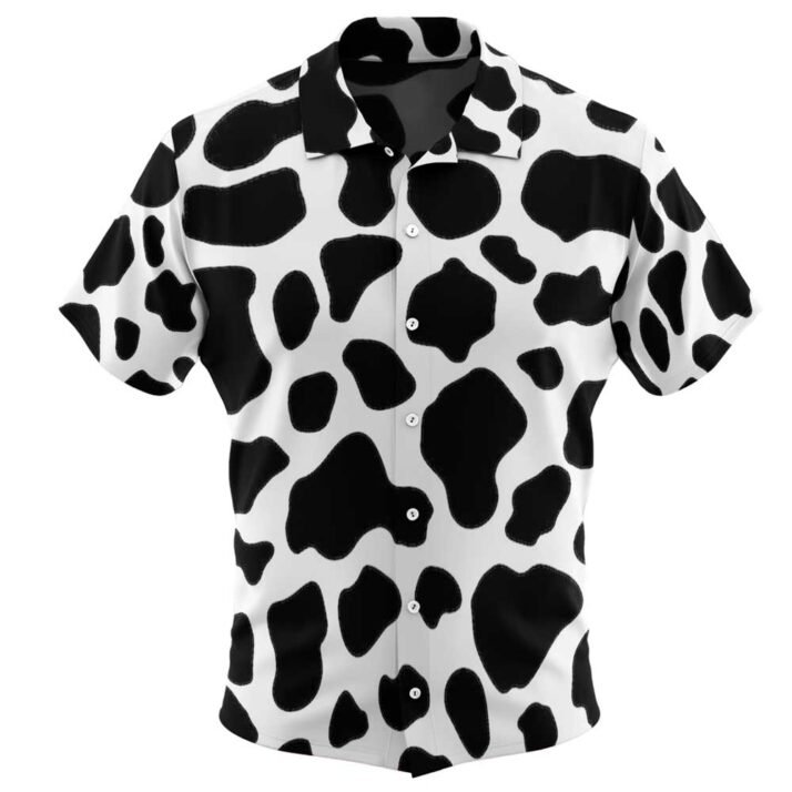 Seamless Pattern With Cow Texture Tropical Shirts
