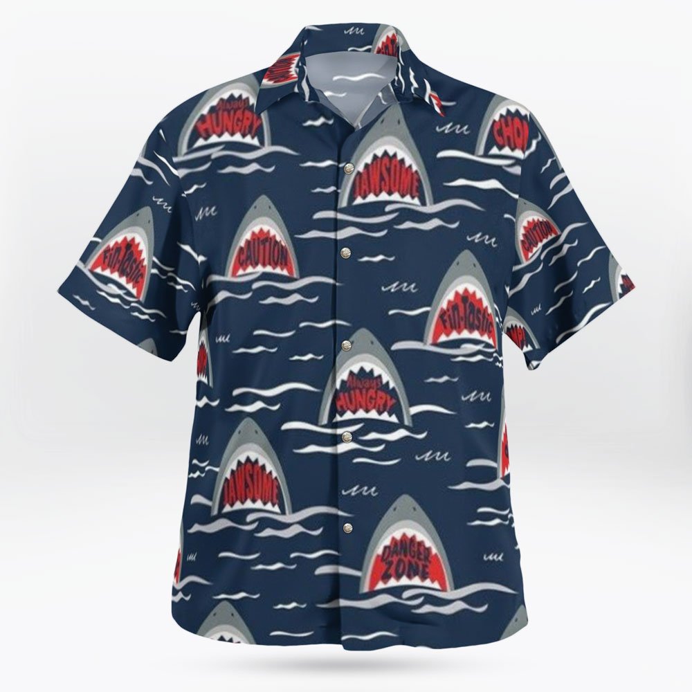 Shark Mouth Graphic Hawaiian Shirts For Beach 6 Shark Mouth Graphic Hawaiian Shirts
