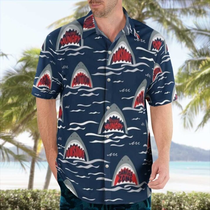Shark Mouth Graphic Hawaiian Shirts