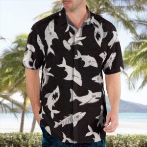 Shark Pattern Hawaiian Shirts