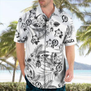 Skull Metallica Rock Band Hawaiian Shirt