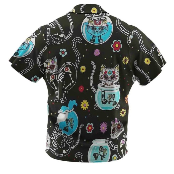 Vintage Cat Print Aloha Shirt Unisex