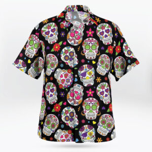Candy Skull Tropical Hawaiian Shirt