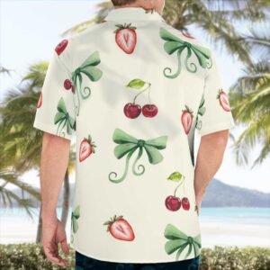 Cherry and Strawberry Design Hawaiian Shirt