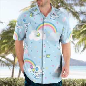 Cinnamoroll Hello Kitty Hawaiian Tropical Shirt