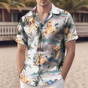 Labrador Retriever Tropical Summer Hawaiian Shirt