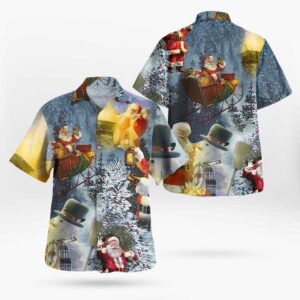 Magical Christmas Santa Claus Aloha Shirts