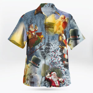Magical Christmas Santa Claus Aloha Shirts