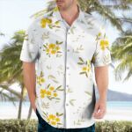 Matching Yellow Flower Hawaiian Shirts
